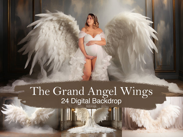 The Grand Angel Wings Maternity Digital Backdrop Set