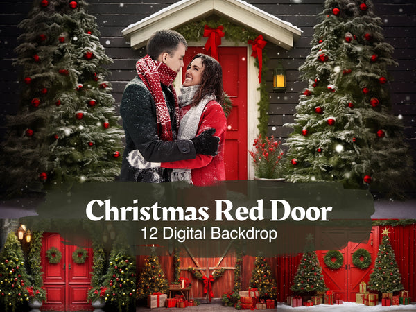 Christmas Red Door Photography - Capturing the Heartwarming Spirit of the Season