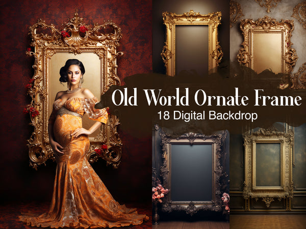 Old World Ornate Frame: Elevate Your Photography with Vintage Elegance